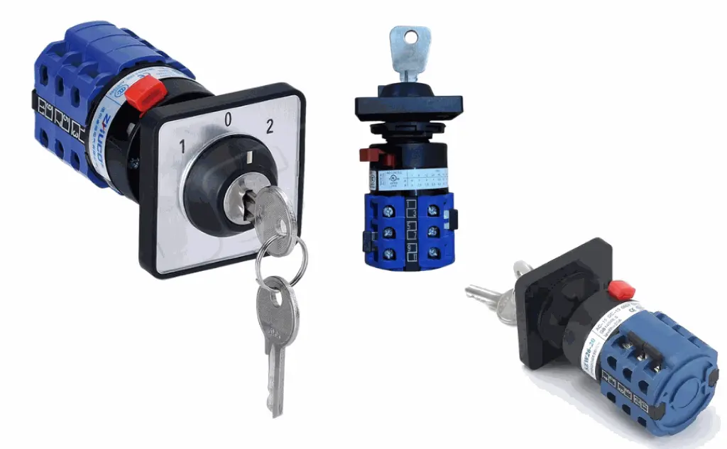 250---Selector 3 Posiciones 1-0-2 Con Llave 20 Amperes Switch.webp