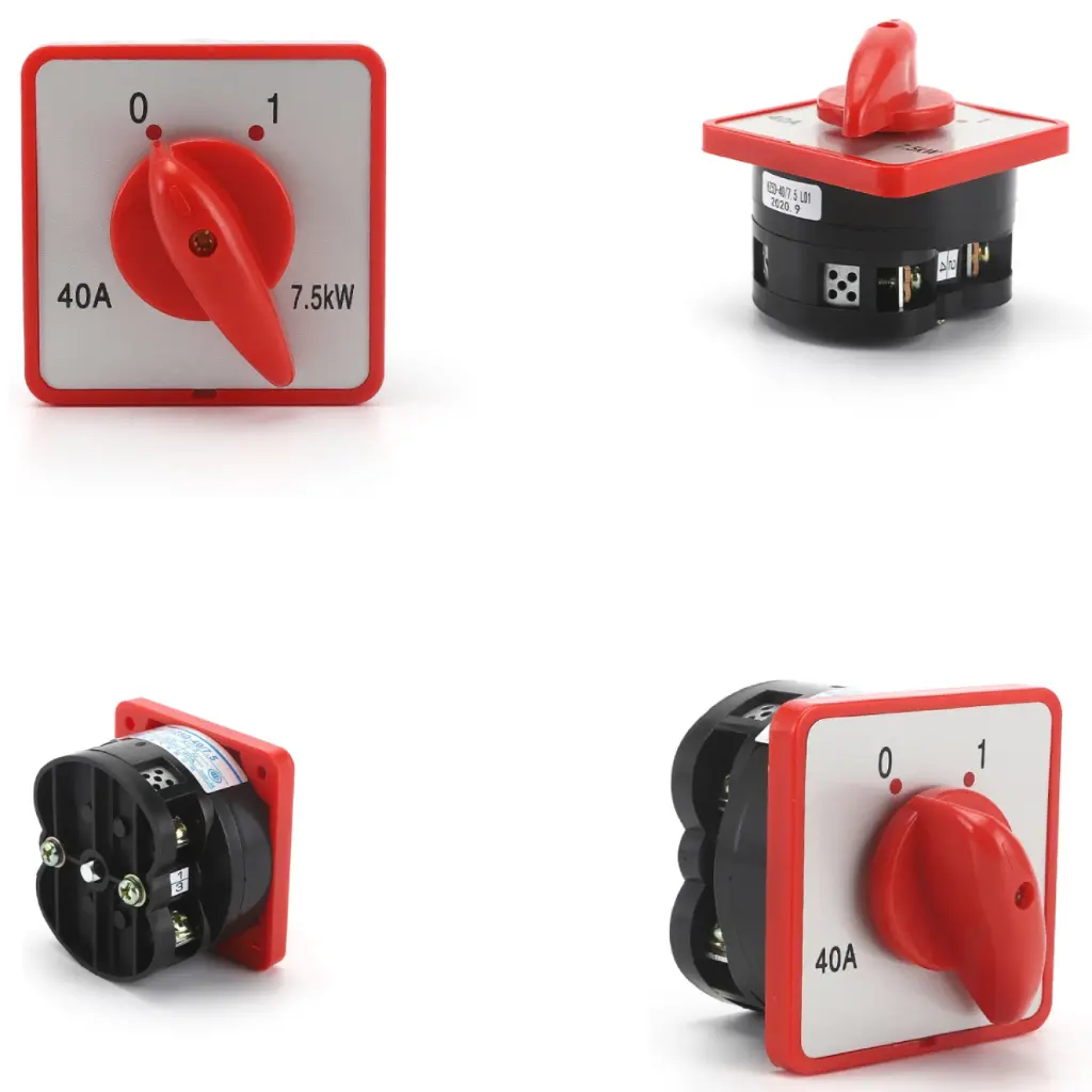 301---Selector 2 Posiciones 0-1 Doble Polo 1 Fase 40 Amper 7.5kw.webp