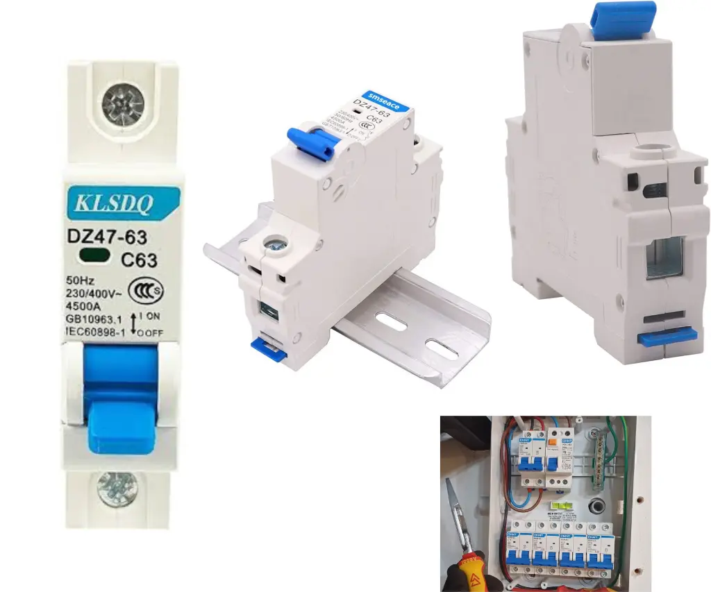 355---Pastilla Interruptor Termomagnético  63 Amper 1p Vca Riel Din.webp