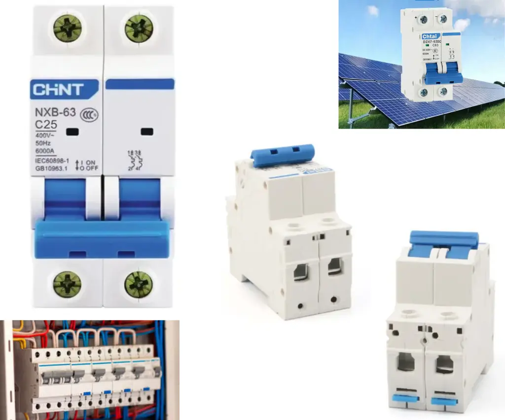 397---Pastilla Interruptor Termomagnético 25a 2p Cd Solar Riel Din.webp