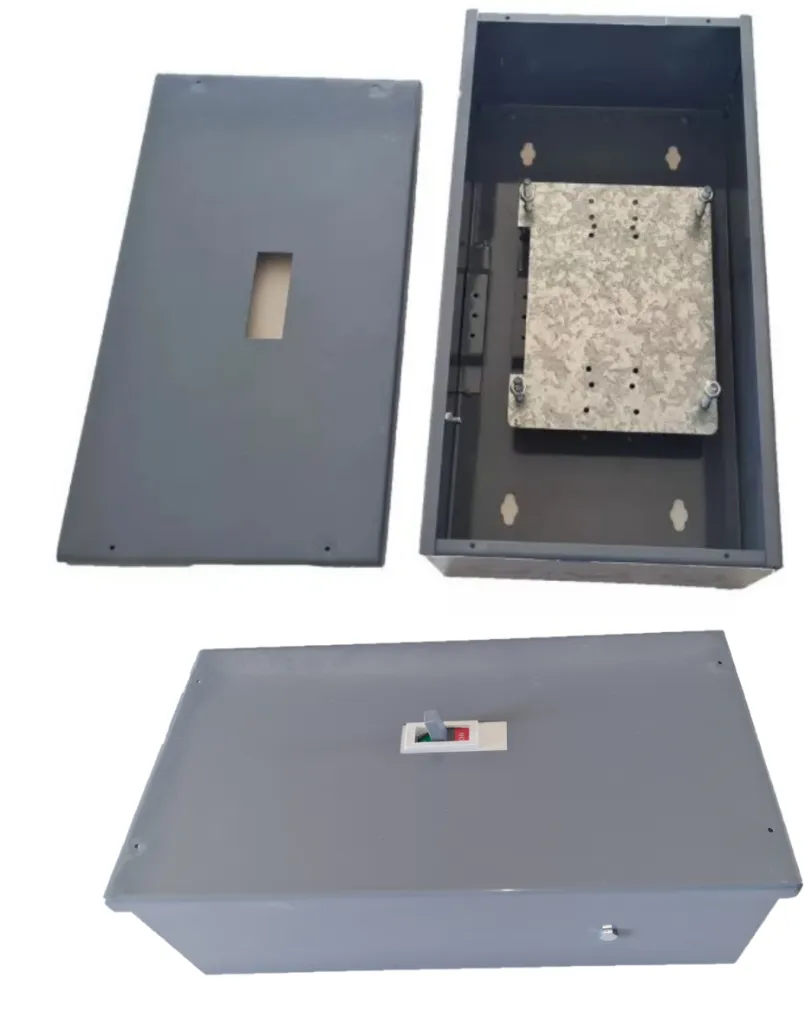 536---Gabinete + Interruptor 250 Amper Caja Moldeada 3 Polos Termomagnetico con tapa para sobreponer.webp