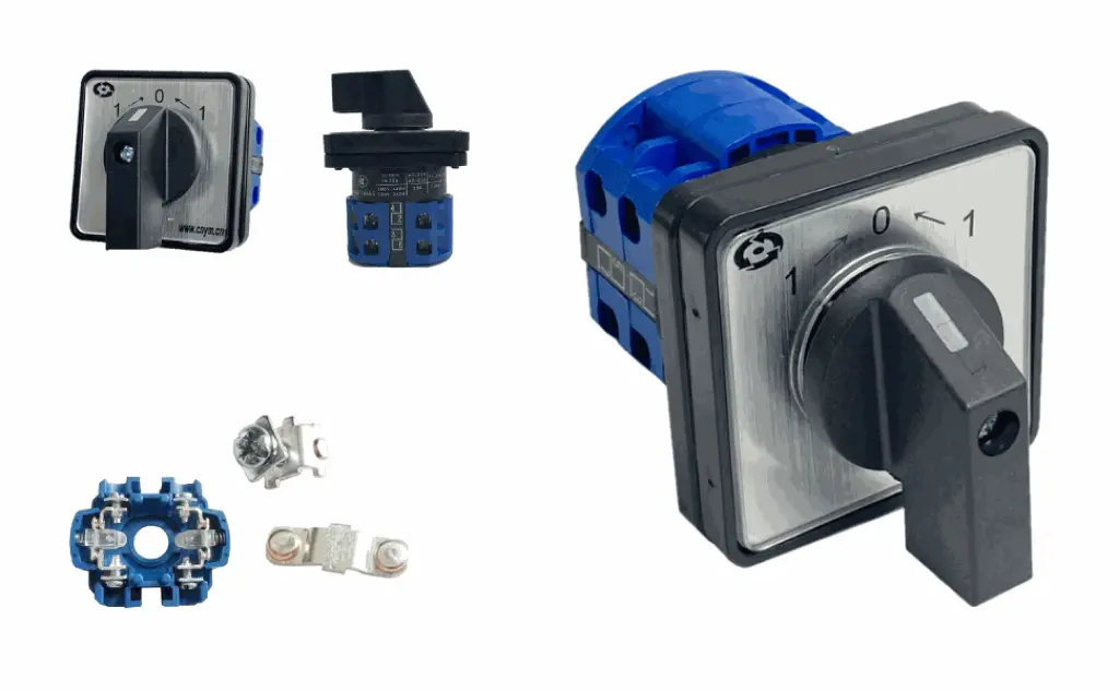 224---Selector 3 Posiciones 1-0-1 Reset 20a Industrial Switch de 20 Amperes.webp