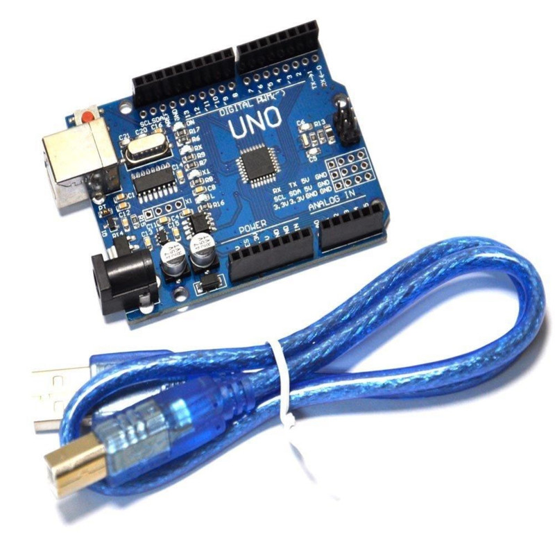 [8] Tarjeta Uno R3 Atmega328 Smd C/ Cable Compatible Con Arduino