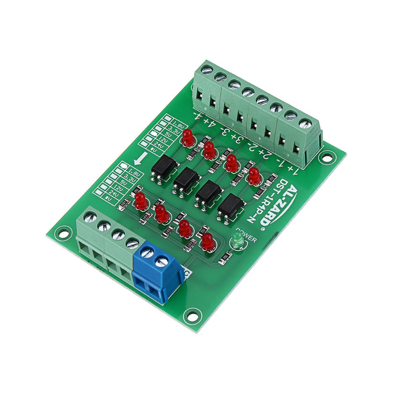 Modulo Optoacoplador 24v A 5v 4 Canales Arduino Mega Uno Plc