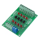 Modulo Optoacoplador 12v A 5v 4 Canales Arduino Mega Uno Plc
