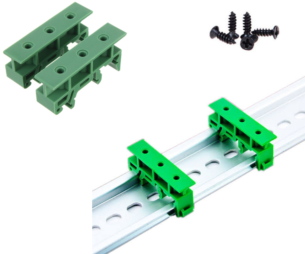 [21] 1 Par Clema Riel Din P/ Arduino Drg-01 Soporte Arnes Clip Monta #1