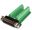 Adaptador Hembra Db25-m D-sub Rs232 Terminal C/ Clemas Conec