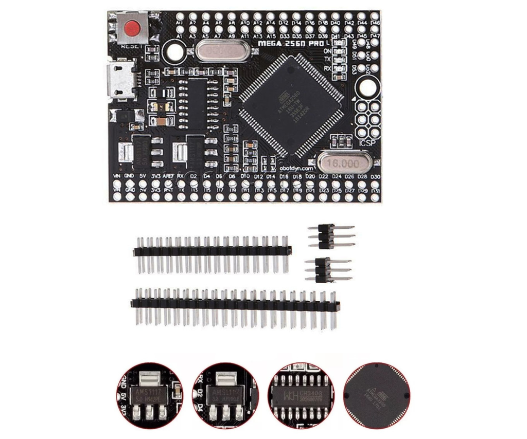 [65] Tarjeta Mega 2560 Pro Mini Ch340 Compatible Con Arduino