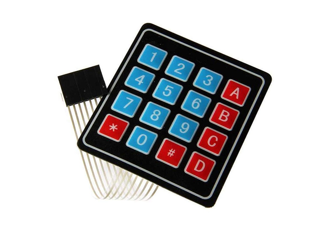 [74] Teclado Numérico Matricial Alfanumer 4 X 4 Arduino | Ard-320