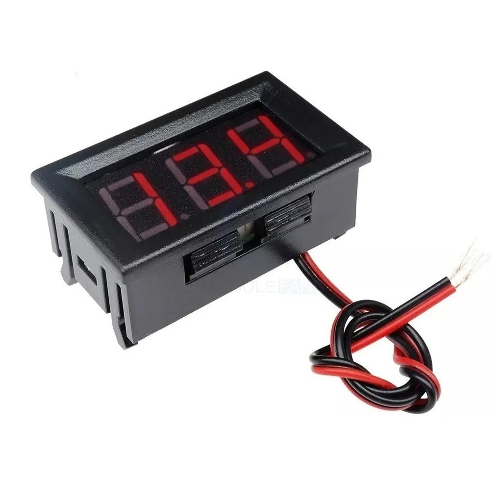 [76] Voltmetro Digital 3 Digitos Dc 0-30v Rojo Arduino Dsn-dvm-56