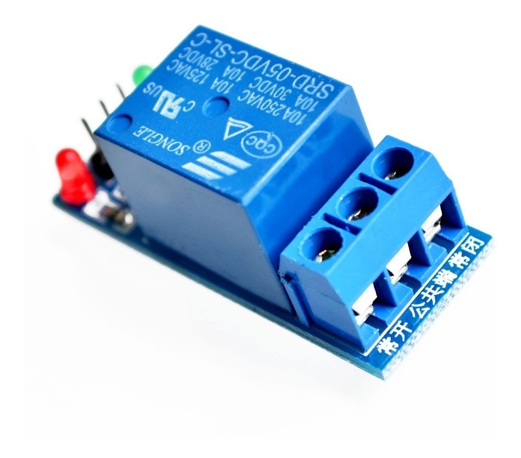[91] Modulo De 1 Relevador, Relay 5v 10a Robotica Arduino Pic Avr