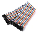Cable Jumpers Dupont H-h, M-m, H-m 30cm 40pzas Arduino