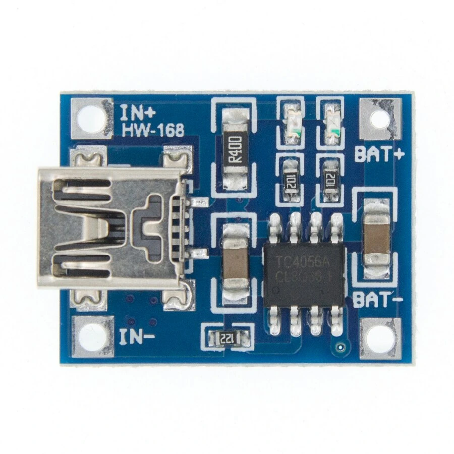 [124] Modulo Cargador De Bateria Tp4056 Litio Lipo Con Proteccion