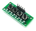 Modulo 4 Push Button Micro Switch Key Arduino Pic Plcduino