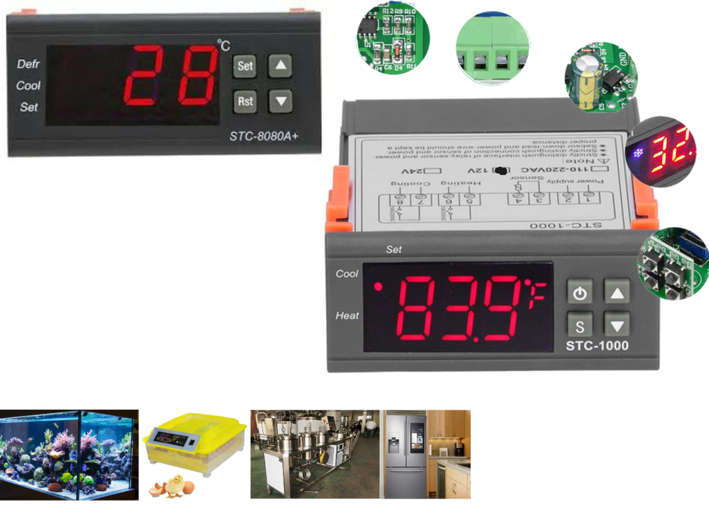 [135] Control De Temperatura Stc-1000 12v Refrigeracion Termostato