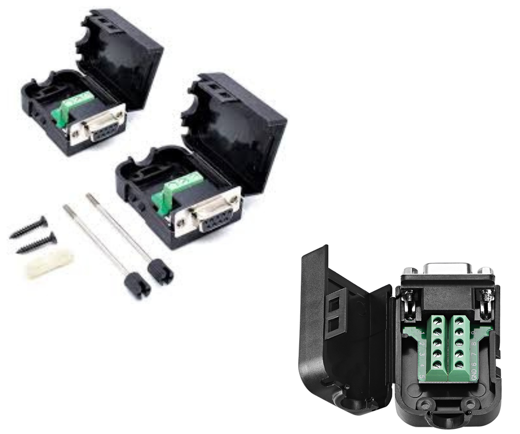 [141] Adaptador Hembra Db9 Rs232 Serial Terminal C/ Clema Conector