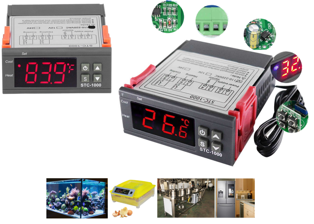 Control Temperatura Stc-1000 110vac Refrigeracion Termostato