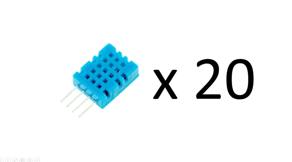 [146] Kit 20 Piezas Dht11 Sensor Temperatura Humedad Para Arduino