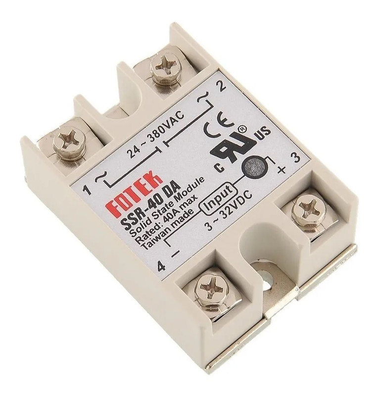 Relevador Estado Solido Ssr-40da Fotek 40a 380vca Señal 3-32
