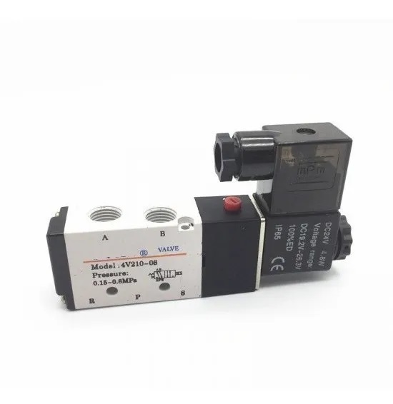 [160] Valvula Neumatica 220 Vca 5/2 Compatible Airtac Aorampeka