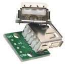 Adaptador Usb 2.0 Tipo A Hembra A Dip 2.54mm Conector Usb 2.