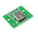 Adaptador Mini Usb Hembra A Dip 2.54mm Conector Hw-768