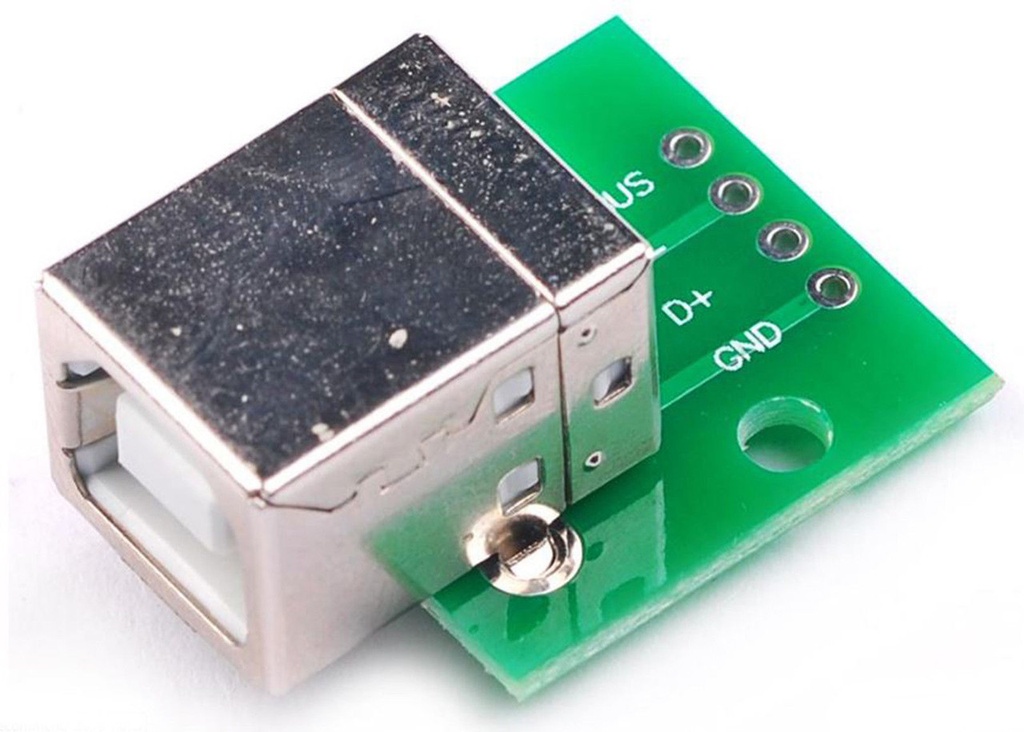 [168] Adaptador Usb Tipo B Hembra A Dip 2.54mm Conector Usb-05