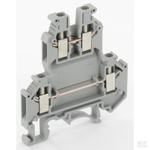 [175] Clema Borne Ukk3 4mm Awg 24-12 500v 32a Riel Din 35mm