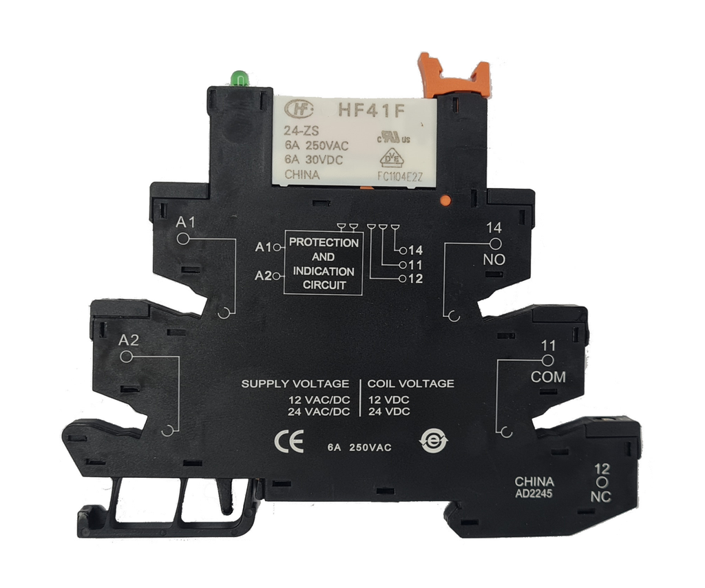 [181] Relevador Trs 24vdc 1co 6a Compatible Weidmuller Tipo Clema