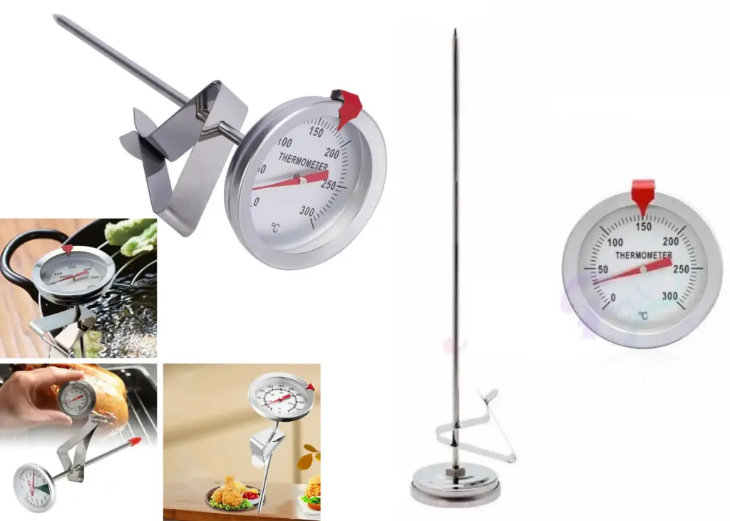 Termometro Inoxidable 0 A 300°c Sonda P/ Cocina Aceite Carne