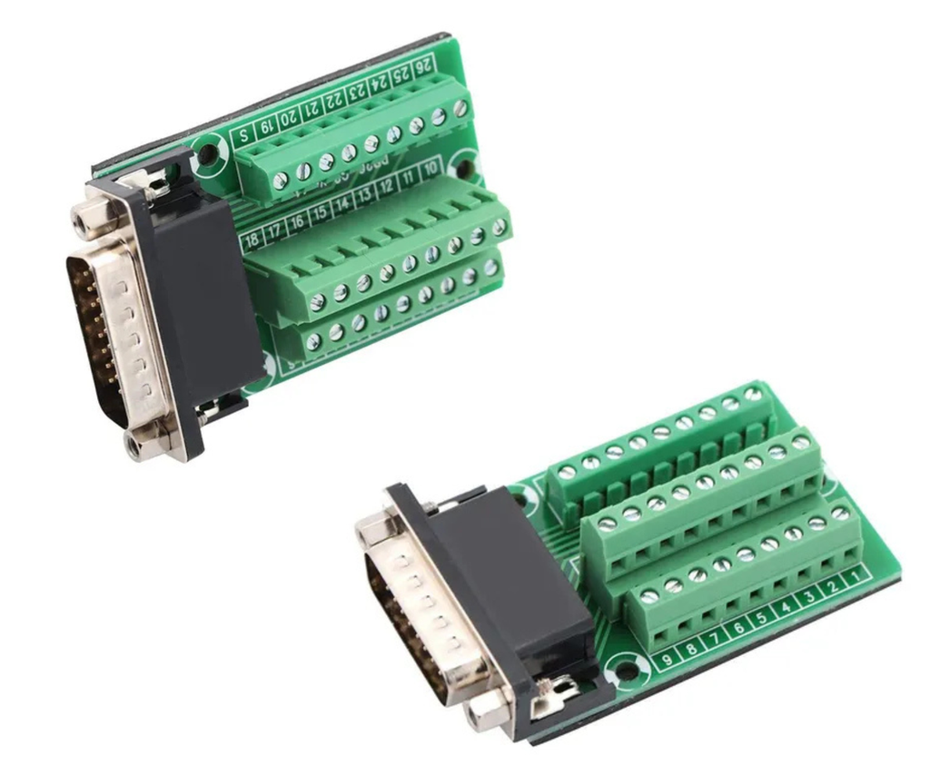 [192] Adaptador Db26 Hembra Macho Terminal C/ Clemas Conector