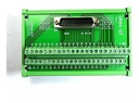 Adaptador Hembra Macho Db44 Riel Din Clemas Conector Termina