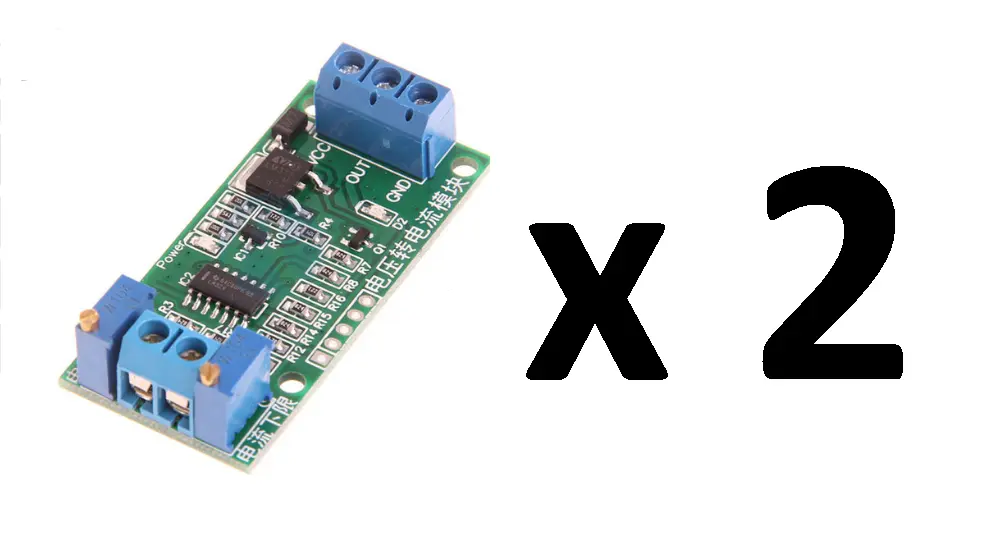 Paquete 2 Pzs Modulo Voltaje A Corriente 0-5v A 0-20ma 4-20