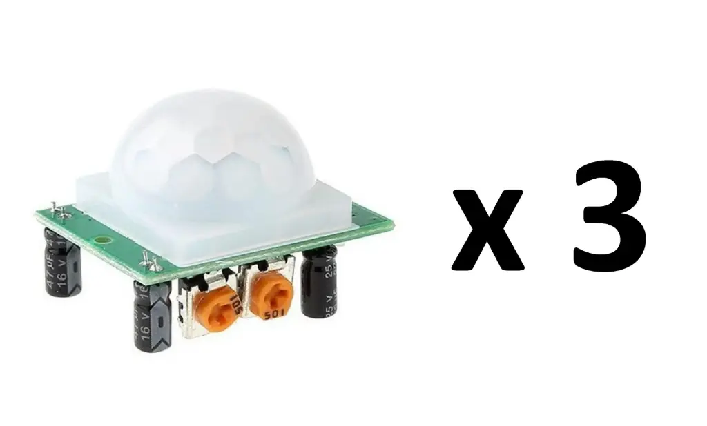 [213] Paquete 3 Pzas Sensor Movimiento Pir Hc-sr501 P/ Arduino Pic