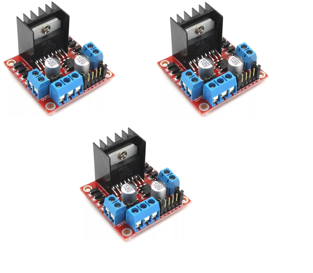 [218] Paquete 3 Pzas Puente H L298 Modulo Motor Driver P/ Arduino