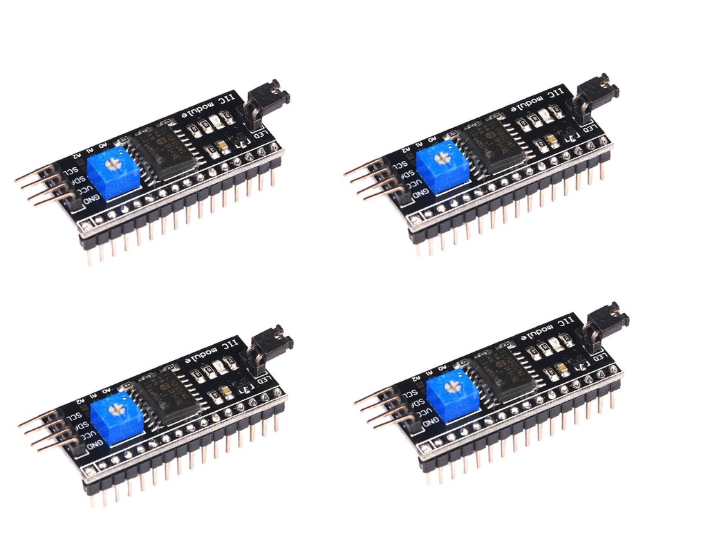 [219] Paquete 4 Pzas Modulo Interface Serial I2c P/ Display Arduin