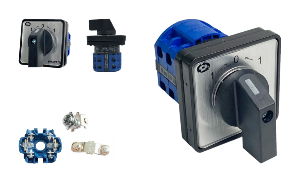 [224] Selector 3 Posiciones 1-0-1 Reset 20a Industrial Switch