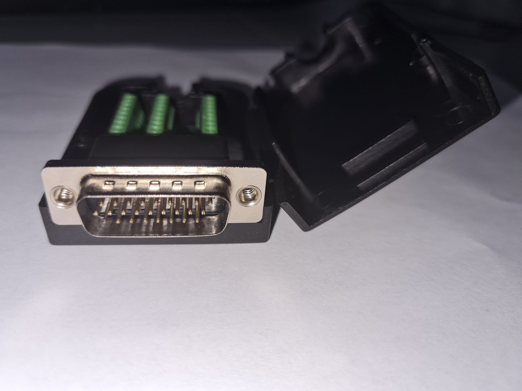 [225] Adaptador Macho Db26 D-sub Terminal C/ Clema Conector Case
