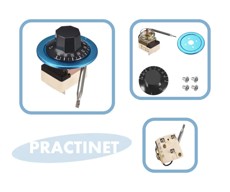 [236] Termostato 30 A 110 Grados Ac 16a Control Temperatura Horno - 3 Terminales