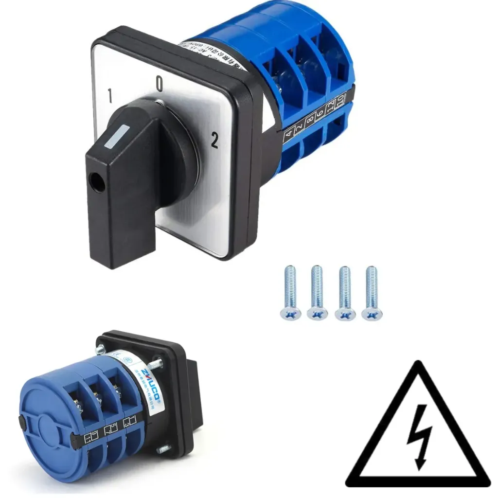 [253] Selector 3 Posiciones 1-0-2 32 Amperes Switch Interruptor