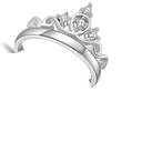 Anillo Corona Promesa Plata Ley 925 Amor Novios 14 Febrero