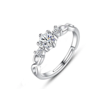 Anillo De Plata 925 Promesa Compromiso Ley Ajustable Amor
