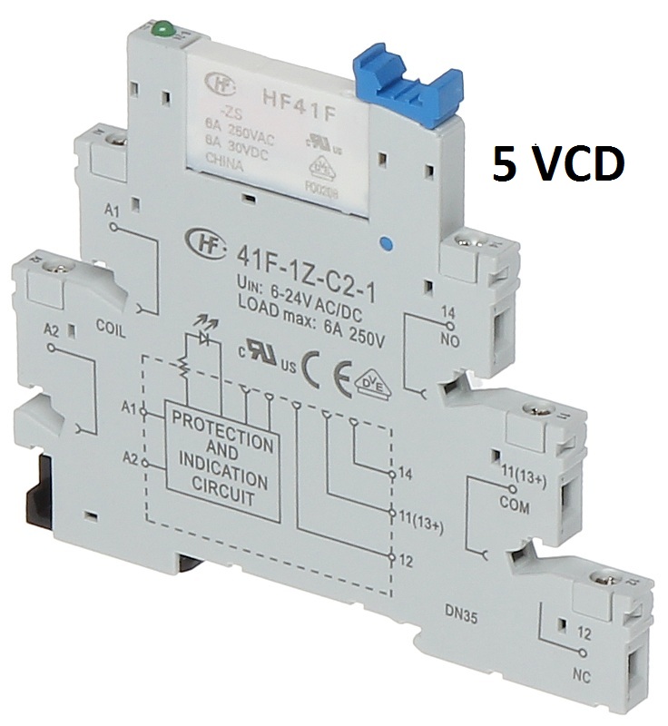 Relevador Tipo Clema 5 Vcd Modelo 41f-1z-c2-1