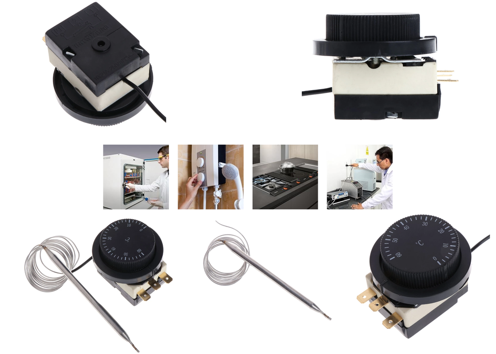 [275] Termostato 0 A 80 Grados Ac 16a Control Temperatura Horno