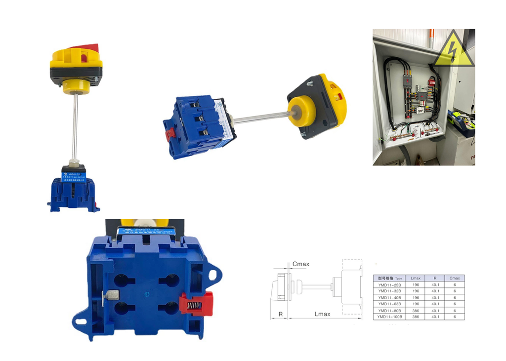 [280] Switch Principal Selector 25a 3p Con Varilla Barra 25 Amper
