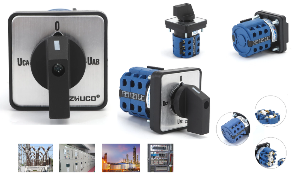 Selector Medicion Voltaje Lineas 4 Posiciones 3 Polos Multim