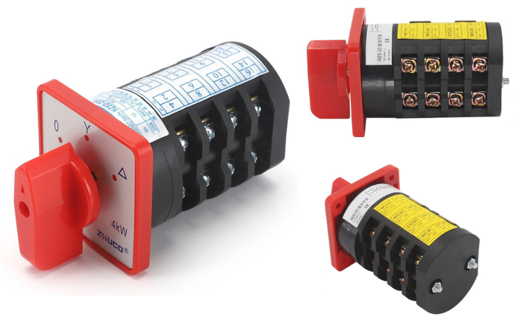 Selector 3 Pos Arranque Estrella Delta 20 Amper 4 Polo