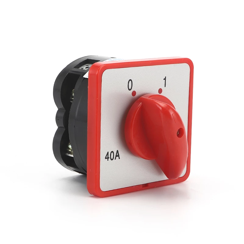 [301] Selector 2 Posiciones 0-1 Doble Polo 1 Fase 40 Amper 7.5kw