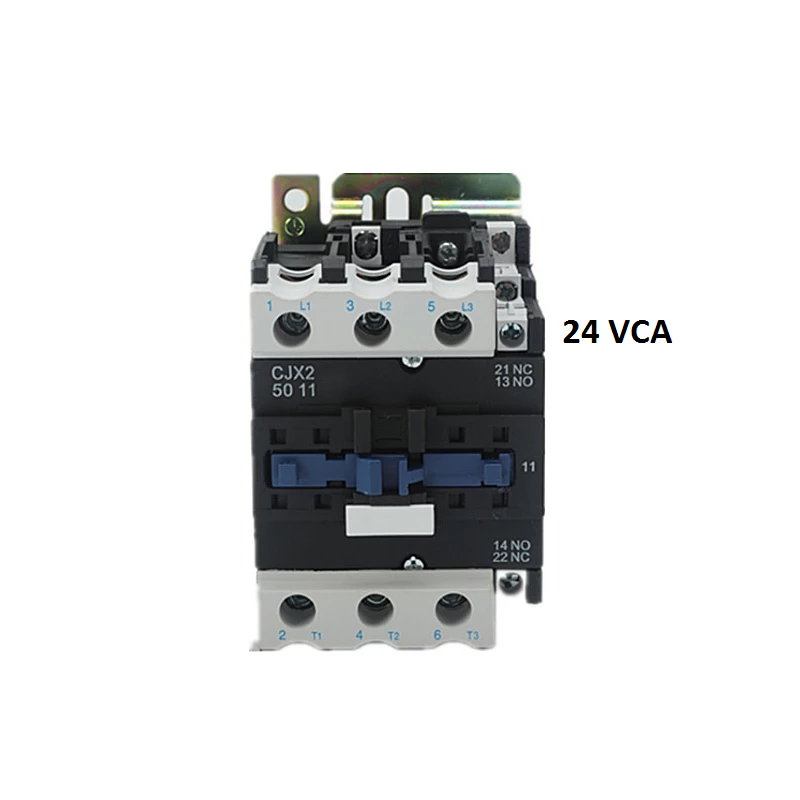 Contactor Trifásico 50 Amper Bobina 24 Vca Contacto No+nc