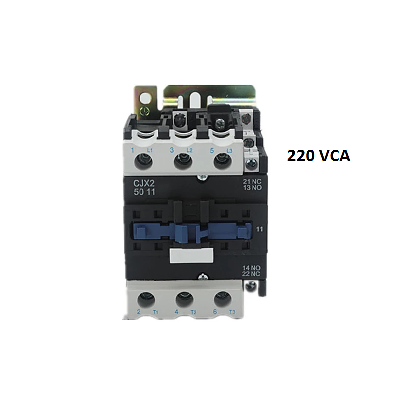 Contactor Trifásico 50 Amper Bobina 220 Vca Contacto No+nc